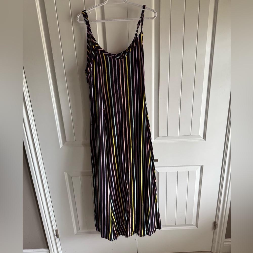 Torrid Black and Pink Striped Dress